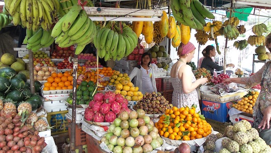 Камбоджа фрукты овощи